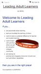 Mobile Screenshot of leadingadultlearners.com