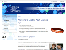 Tablet Screenshot of leadingadultlearners.com